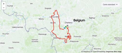 Streckenverlauf Circuit de Wallonie 2021