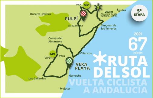 Streckenverlauf Vuelta a Andalucia Ruta Ciclista del Sol 2021 - Etappe 5
