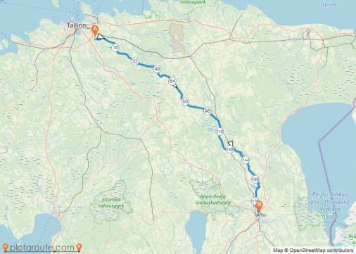 Streckenverlauf Tour of Estonia 2021 - Etappe 1