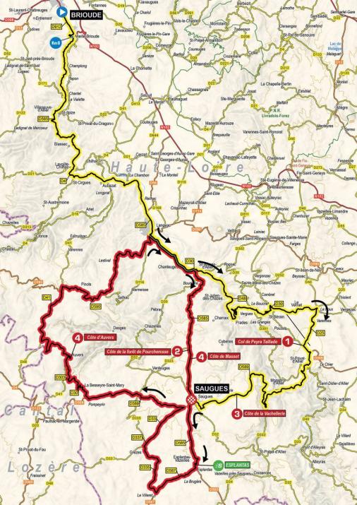 Streckenverlauf Critérium du Dauphiné 2021 - Etappe 2