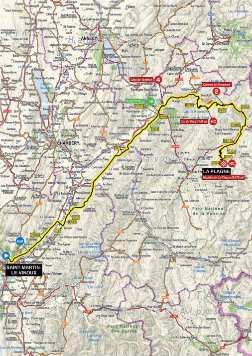 Streckenverlauf Critérium du Dauphiné 2021 - Etappe 7