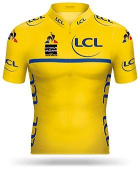 Reglement Critérium du Dauphiné 2021 - Gelb-blaues Trikot (Gesamtwertung)