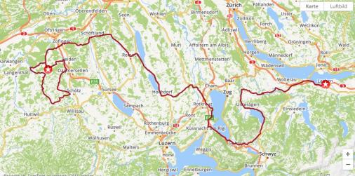 Streckenverlauf Tour de Suisse 2021 - Etappe 3