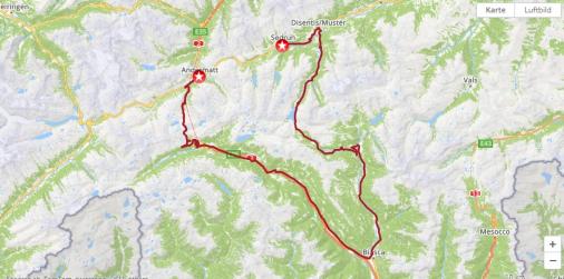 Streckenverlauf Tour de Suisse 2021 - Etappe 6