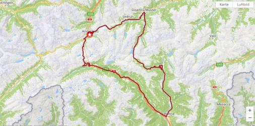Streckenverlauf Tour de Suisse 2021 - Etappe 8