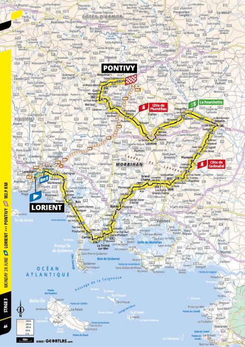 Streckenverlauf Tour de France 2021 - Etappe 3