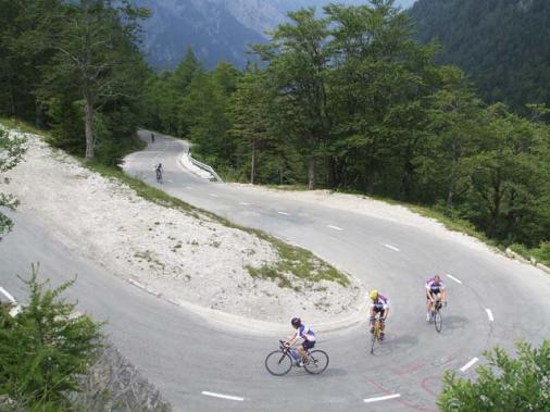 Im Aufstieg zum Vrsic Pass