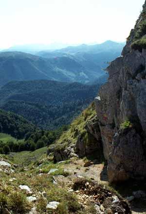 Blick auf den Col de Mont