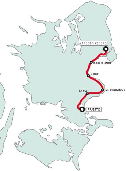 Streckenverlauf Post Danmark Rundt 2007 - Etappe 6