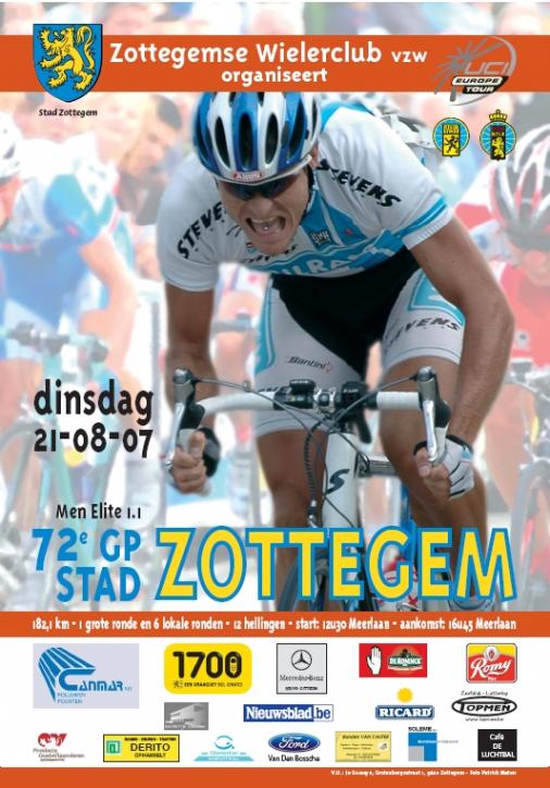 Plakat GP Stad Zottegem 2007
