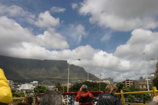 Stadtrundfahrt im Open Bus mit Blick auf den Tafelberg