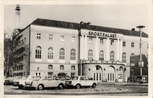 Berliner Sportpalast um 1960, Potsdamer Strae 72/73, Bezirk Schneberg. Foto: private Postkarte