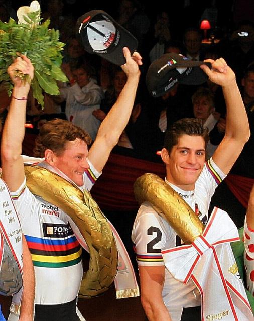 Bruno Risi, Franco Marvulli, Sieger Lottozesdaagse van Hasselt, Archivfoto Adriano Coco