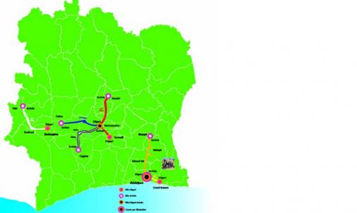 Streckenverlauf Tour ivoirien de la Paix 2008