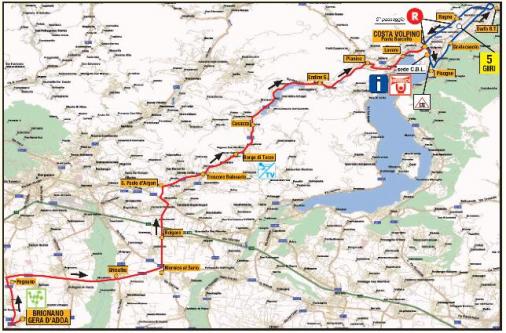 Streckenverlauf Settimana Ciclistica Lombarda - Etappe 2