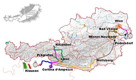 Streckenverlauf Int. sterreich-Rundfahrt 2008