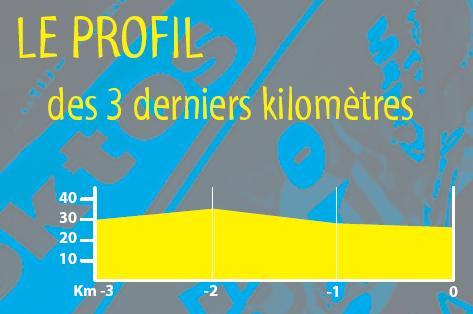 Höhenprofil GP de la Ville de Rennes 2008 (letzte 3 km)