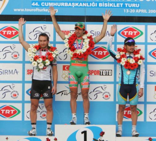 Andr Schulze, Ariel Maximiliano Richeze,  Assan Bazayev, Presidential Cycling Tour of Turkey, Foto: Sabine Jacob