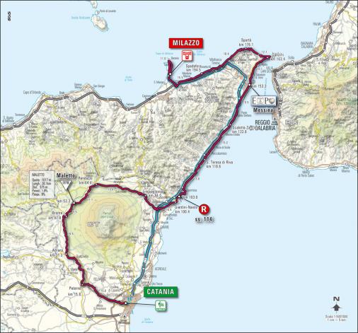 Streckenverlauf Giro d´Italia 2008 - Etappe 3