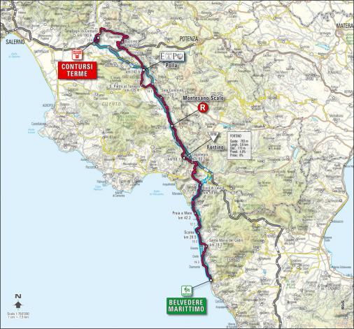 Streckenverlauf Giro d´Italia 2008 - Etappe 5