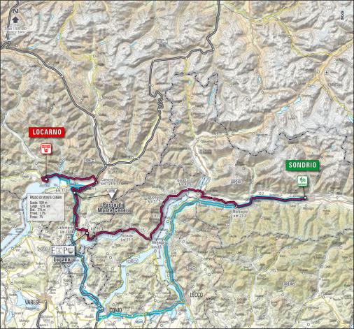 Streckenverlauf Giro d´Italia 2008 - Etappe 17