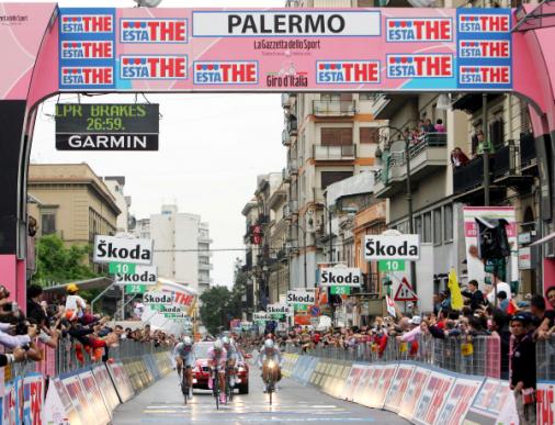 Danilo DiLuca, Team Liquigas, , 91. Giro d\' Italia 2008, 1. Etappe, Mannschaftszeitfahren,  Palermo. Foto: Sabine Jacob