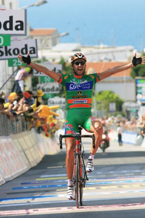 Etappensieger Matteo Priamo, 91. Giro d\' Italia 2008, 6. Etappe, Foto: Sabine Jacob