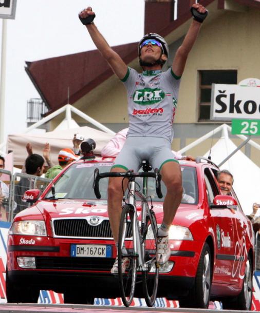 Etappensieger Gabriele Bosisio, 91. Giro d\\\' Italia 2008, 6. Etappe, Foto: Sabine Jacob
