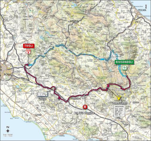 Streckenverlauf Giro d´Italia 2008 - Etappe 8
