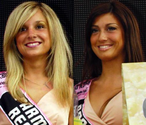 Gironella Stefania, Startnummer 26 (links), Gironella Santina, Startnummer 27, Wahl Miss Gironissima 2008 von LiVE-Radsport.ch