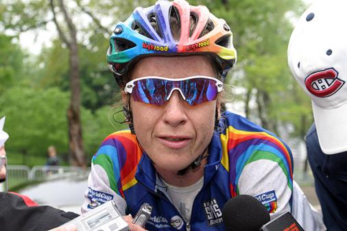 Weltcupfhrende Judith Arndt, Weltcup der Frauen in Montral, Foto: world-cup-cycling.org