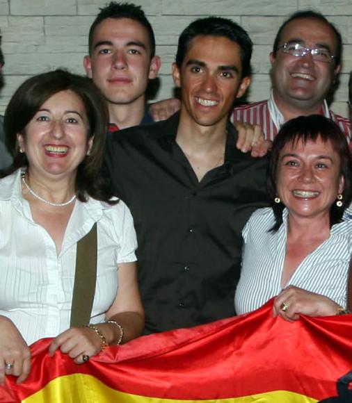 Alberto Contador feierte Giro-Sieg mit  spanischem Konsul und Freunden, Foto: Sabine Jacob