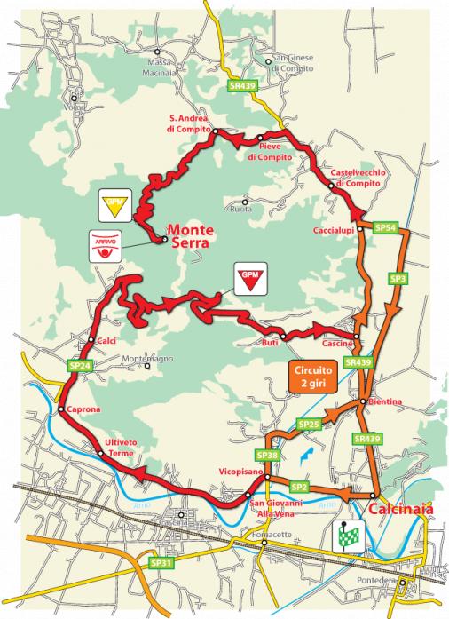 Streckenverlauf Giro dItalia Femminile, Etappe 4