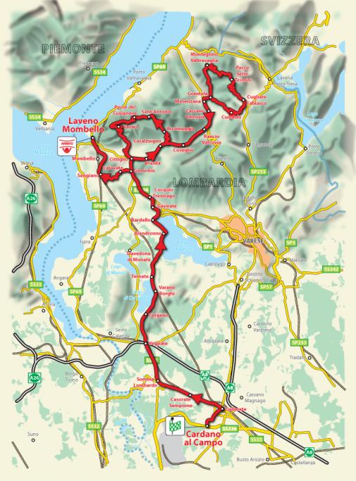 Streckenverlauf Giro dItalia Femminile, Etappe 6