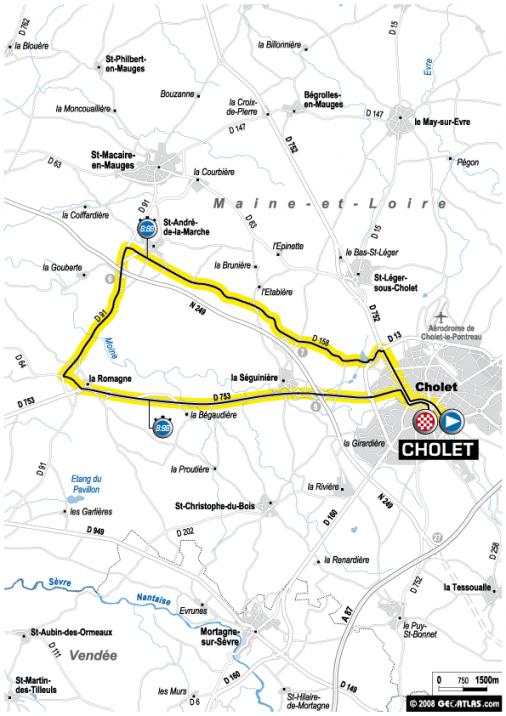 Streckenverlauf Tour de France 2008- Etappe 4