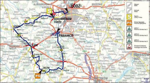 Streckenverlauf Course de Solidarnosc et des Champions Olympiques 2008 - Etappe 1