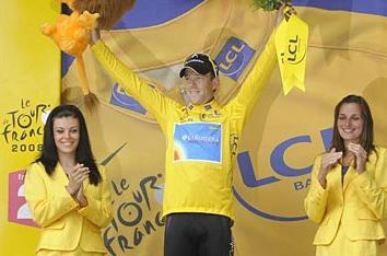 Kim Kirchen in Gelb, Tour de France 2008, Foto: letour. fr