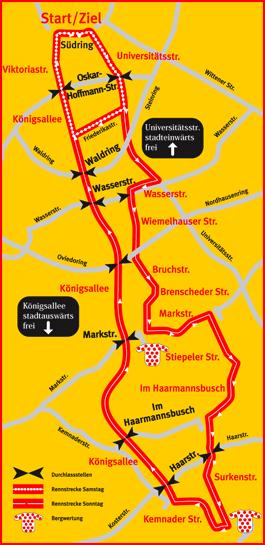Streckenverlauf Sparkassen Giro Bochum 2008