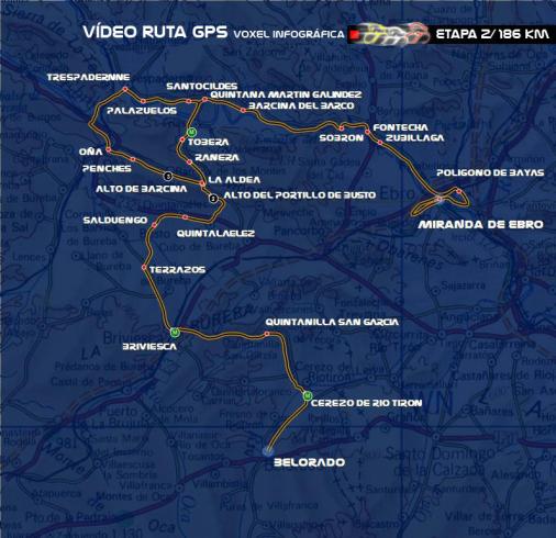 Streckenverlauf Vuelta a Burgos 2008 - Etappe 2