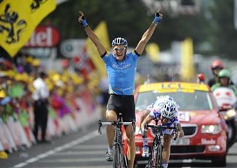 Marcus Burghardt holt zweiten deutschen Etappensieg bei der Tour de France, Carlos Barredo (re.)