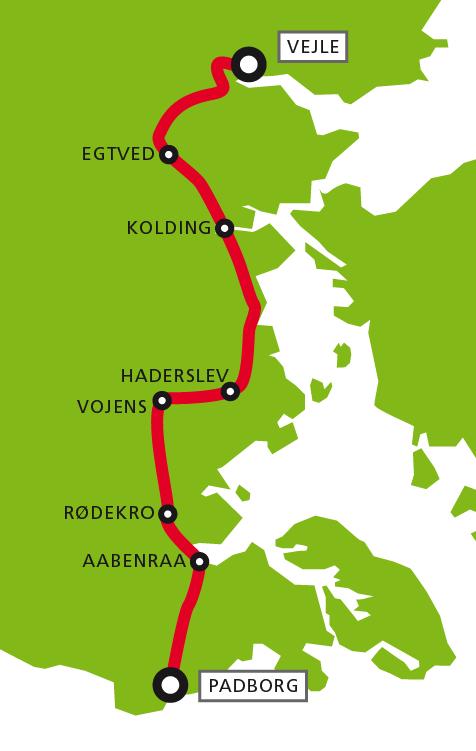 Streckenverlauf Post Danmark Rundt 2008 - Etappe 3