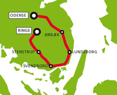 Streckenverlauf Post Danmark Rundt 2008 - Etappe 4