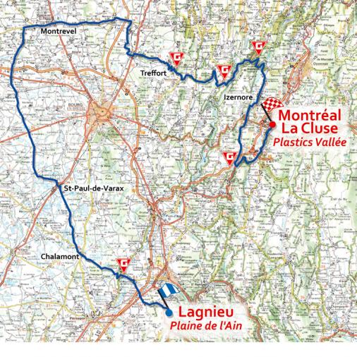 Streckenverlauf Tour de lAin 2008 - Etappe 1