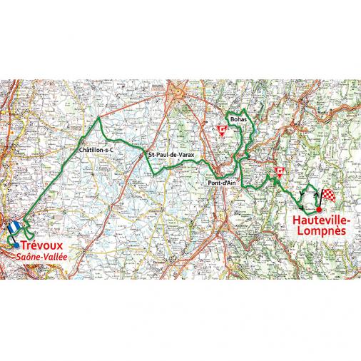 Streckenverlauf Tour de lAin 2008 - Etappe 2