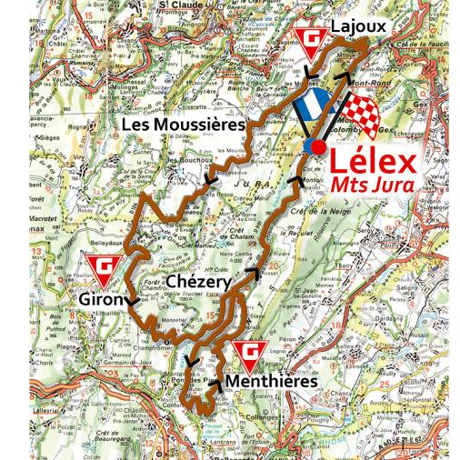 Streckenverlauf Tour de lAin 2008 - Etappe 3a