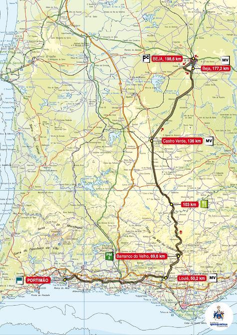 Streckenverlauf Volta a Portugal em Bicicleta - Etappe 1