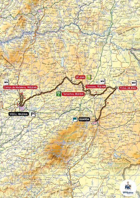 Streckenverlauf Volta a Portugal em Bicicleta - Etappe 4