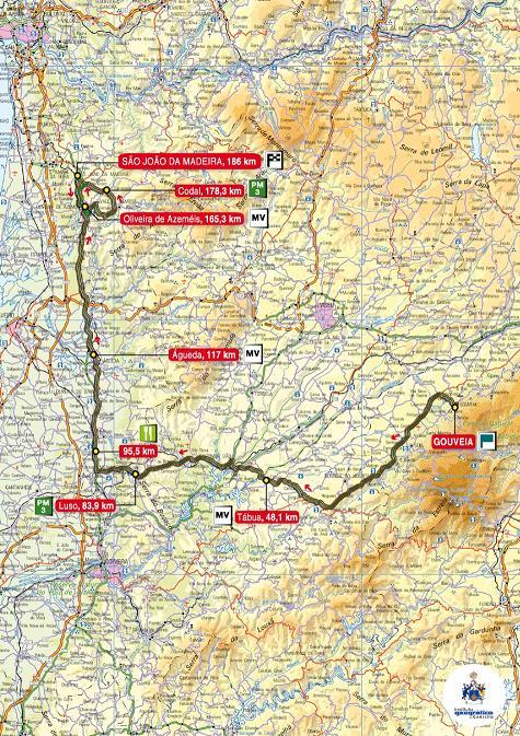 Streckenverlauf Volta a Portugal em Bicicleta - Etappe 5