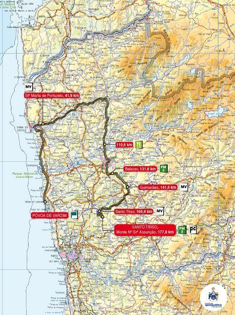 Streckenverlauf Volta a Portugal em Bicicleta - Etappe 7