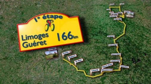 Streckenverlauf Tour du Limousin 2008 - Etappe 1